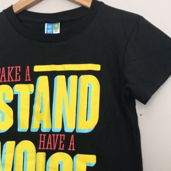 Nwt Me to We Take a stand have a voice make an impact graphic t shirt Small - Picture 2 of 11